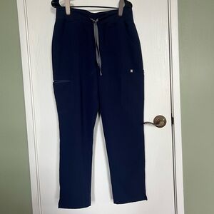 Women's Navy Yola High Waisted 2.0 - Skinny Scrub Pants - L / Navy